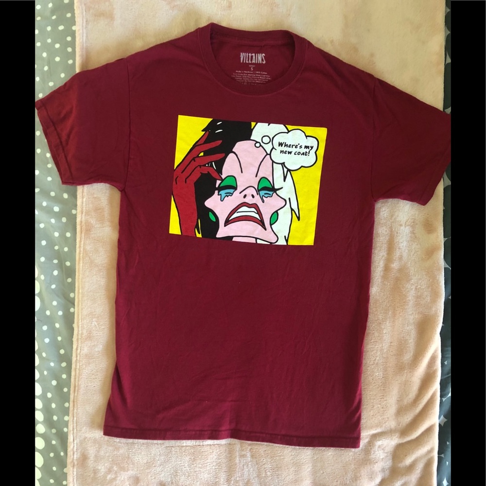 Disney Villains Cruella Deville Tee. NWOT